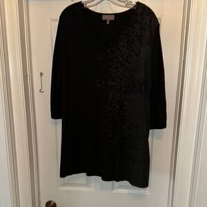 Women’s Selection by Ulla Popken Black Top Size 24/26